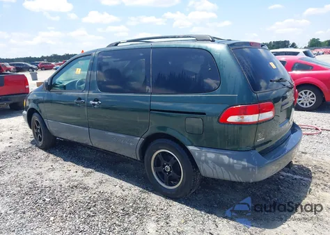 2002 Toyota Sienna Le из США, поврежденный, VIN 4T3ZF13C82U465948